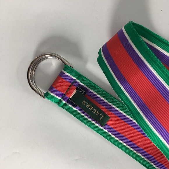 Lauren Ralph Lauren Woman’s Multicolor Stripe Belt - Picture 4 of 8